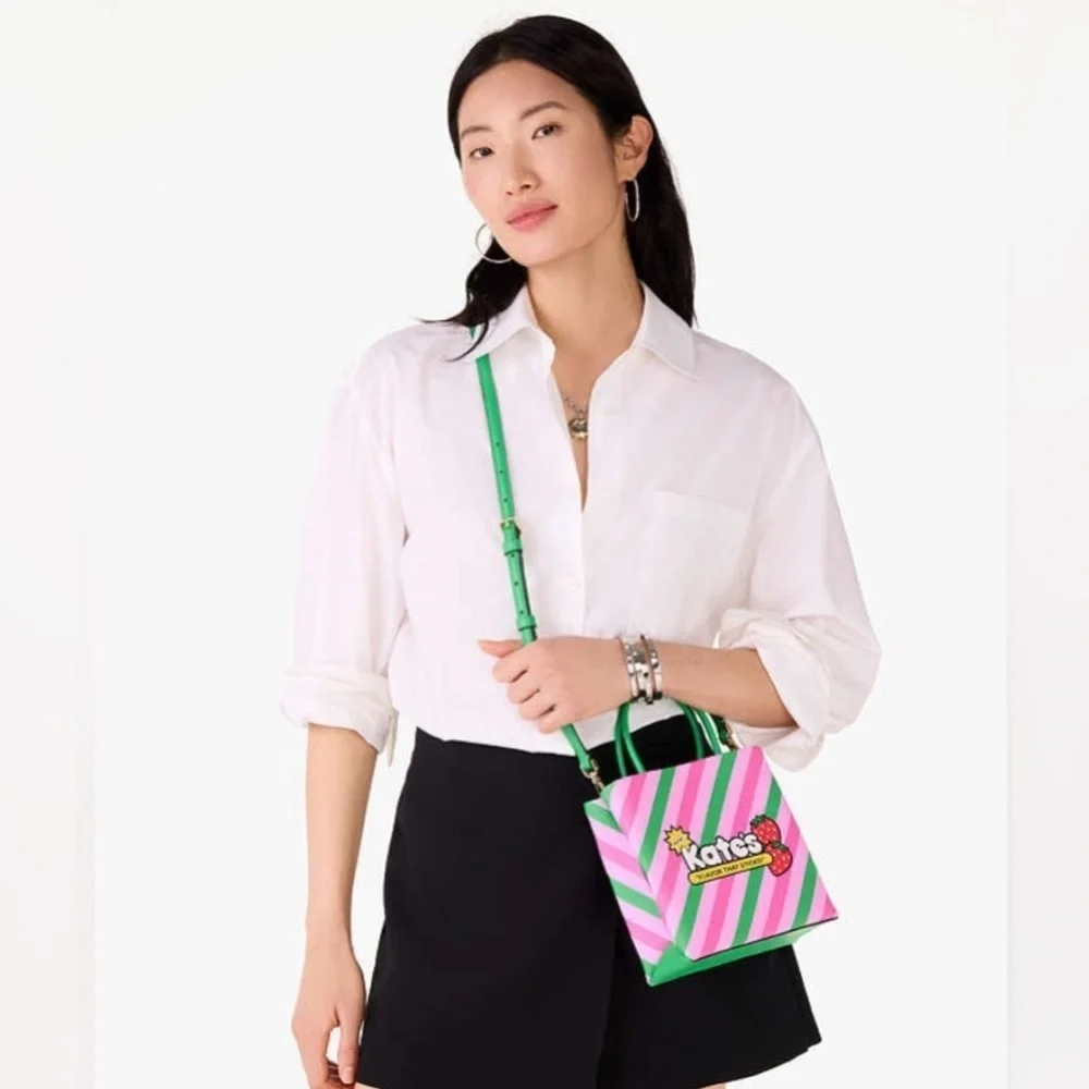 NWT Kate Spade Candy Treat Yourself Mini Tote KK171 Pink Multi Color - Picture 5 of 11